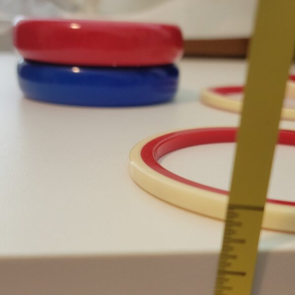 Seven Day Bangle Semanario Patriotic Bracelets Hard Plastic Back to the 1950s - Picture 8 of 10